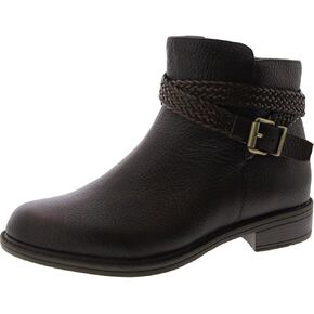David Tate Womens Skip Zipper Buckle Booties