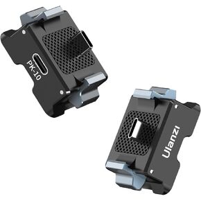 Extension Base for DJI Pocket 3 - ULANZI PK-10 Pocket 3 Expansion Adapter Quick Release Acra Mount Type C Port Vlog Video Accessories for DJI Pocket 3