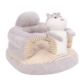 Baby Sitting Chair, Baby Floor Seats for Sitting Up, Baby Seats Interactive Baby Support Seat for Bedroom (Grey Hamster)