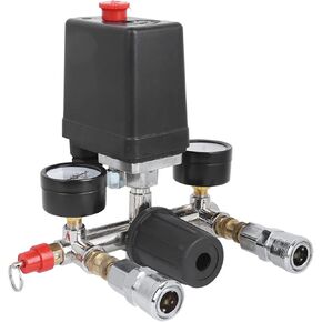 Air Compressor Bracket Assembly Air Compressor Bracket Assembly Pressure Control Switch Valve Mounting Kit Manifold Regulator for Bama