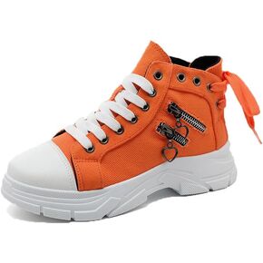 NCNDB Womens Canvas Sneakers High Top Lace up Casual Walking Shoes Air Cushion Sneakers