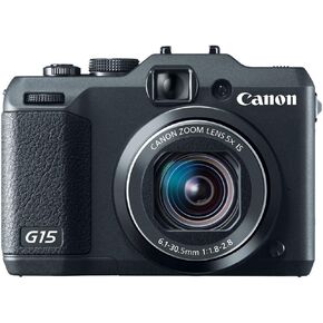 Canon PowerShot G15 12.1 MP Digital Camera with 5X Wide-Angle Optical Image Stabilized Zoom Black (Renewed)