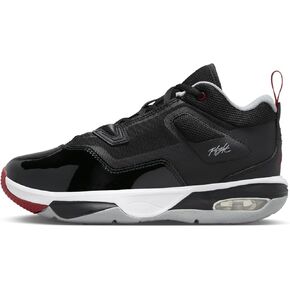 NIKE Jordan Stay Loyal 3 Big Kids' Shoes (FB9922-006, Black/White/Wolf Grey/Varsity Red) Size 6