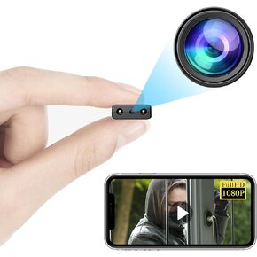 Smallest Spy Camera Hidden Camera Detector,HD1080P Wireless Cameras For Home Security,Nanny Cam,Outdoor/Indoor Camera with Night Vision,Motion Detection,Cloud Storage for Security with iOS AndroidAPP