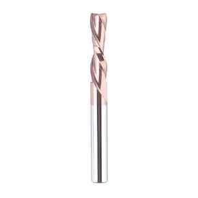 Carbide Spiral Plung Router Bit 1/4 inch Cutting Diameter, 1 inch Cutting Length H-Si Coating for CNC Woodwork Plywood MDF OAK