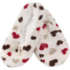 BambooMN Adult Super Soft Warm Cozy Fuzzy Soft Touch Sleeper Slippers Non-Slip Lined Socks