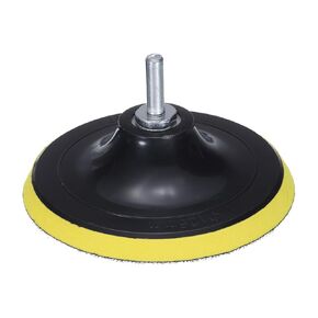 uxcell 5 Inch Hook and Loop Sanding Disc Pads M14 Shank PP Drill Sanding Attachment, Sand Paper for Power Tools - Yellow Black 1 Set 2pcs