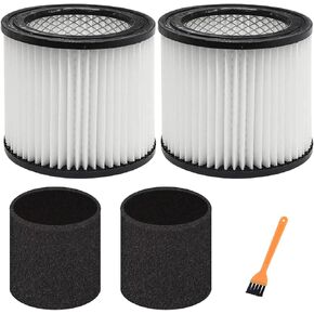 ANBOO 2 Pack 90398 Replacement Filters & 2 Pack 90585 Foam Sleeve Filters for Shop Vac Wet/Dry Vacuum, Vacuum Cartridge Filter 903-98-00 Type AA