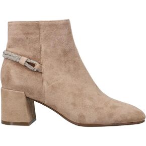 VANELi Womens Shermy Round Toe Zippered Casual Boots Ankle Mid Heel 2-3" - Beige