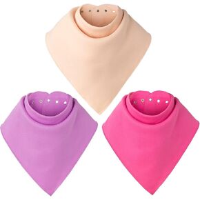 Adult Drool Bibs for Special Needs, Large Elderly Bandana Bibs, Teen Bibs for Women Men, Soft Absorbent Bibs Set for Kids