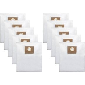Turbo Vacuum bags for Fein Fleece Filter Accessory Bag,Vacuum bags for Fein Dustex 25 L Wet/Dry Dust Extractor, for Fein 31345061010 Shop Vacuum Bags,10 Pcs.