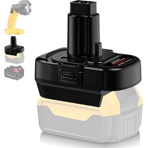 for Dewalt 20v to 12V Battery Adapter, for DeWalt 20V Li-ion Battery or for Milwaukee M18 18V Li-ion Battery Convert to for DeWalt 12V/14.4V Ni-MH Power Tools DC9071 DW9072 DW9071 DE9075 DE9074