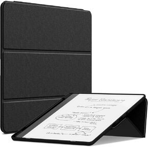 Amazon Kindle Scribe 10.2 Inch Case (2024/2022 Released), Sanyetral Premium PU Leather Trifold Stand Cover with Pen Holder and Auto Sleep/Wake, Incompatible with Remarkable TCL Nokia -Dark Blue