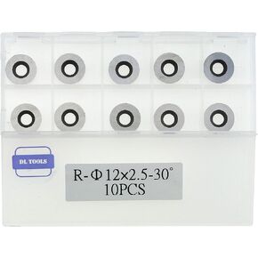 DLtools 1/2"(12mm) Round Tungsten Carbide Insert Replacement Cutter,for Mini/Mid Finishers and Full/Pro Hollowers Wood Turning Tools (10pcs)