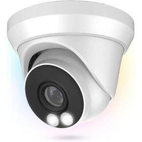 4K 8MP PoE IP Turret Camera Outdoor 24/7 Full Color Night Version 2.8mm 105° Wide Angle, H.265, IP66, ONLY Compatible with Hik-Vision Uniview NVR, NDAA Compliant IP Security Camera