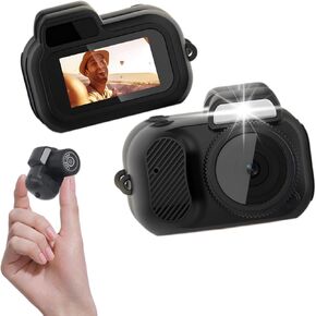 Yoidesu Mini Digital Camera, 1080P 2 MP Portable Camera Keychain, Ultra Mini Key Chain Camera Micro Dv Dvr Camera for Teens Students Kids, 100 Minutes Battery Life, Color Screen
