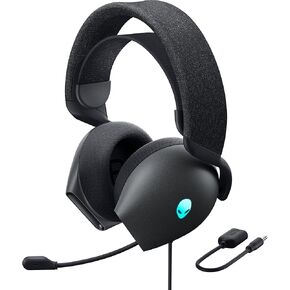 Alienware Pro Wireless Gaming Headset - Wired/Wireless, Bluetooth 5.3, 15 Minute Fast Charging, Audio Output 20 Hz, Battery Talk Time (ANC on) Up to 24 Hrs (Bluetooth), Dark Side of The Moon
