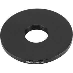 Camera Adapter Ring for Telephoto Lenses, Aluminum Alloy RMS Thread Adapter Ring, Microscope Objective Lens Adapter Ring (58mm)