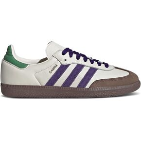 adidas Women's Samba OG Sneakers, Off White/Collegiate Purple/Preloved Green, Size 10