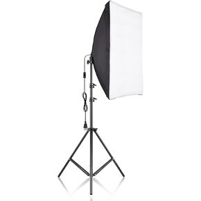Studio Softbox, Photography 20 * 28in Softbox Lighting Kit with Tripod Stand for Video Recording and Portrait Photography, Softbox and Stand Kit, Suitable for Home Studio (US Plug)
