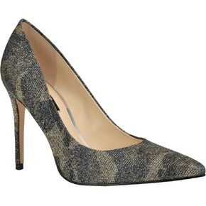 Nine West Women's Fresh Pump, Blue Camo Multi 423, 7