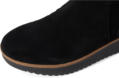 Clarks Women's Zylah Rose Ankle Boot, Black Suede, 7 in Saudi Arabia
