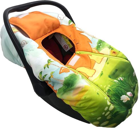 Cute Cartoon Infant Car Seat Covers, Soft Warm Breathable and Windproof Canopy for Baby Car Seat (Cute Astronaut) in Saudi Arabia