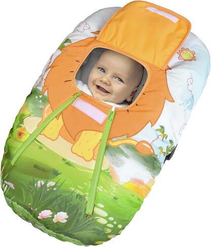 Cute Cartoon Infant Car Seat Covers, Soft Warm Breathable and Windproof Canopy for Baby Car Seat (Cute Astronaut) in Saudi Arabia