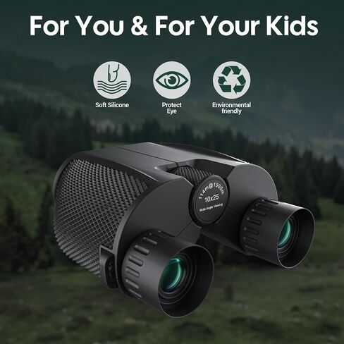 10x25 Compact Binoculars for Adults Kids - Aurosports High Powered Small Binoculars for Hunting - Long Range Pocket Binoculars for Bird Watching Stargazing Cruise Ship Travel Hiking Opera in Saudi Arabia