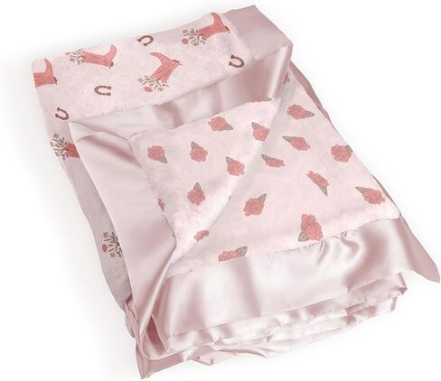 JuJuBe x Studio Oh! Baby Essentials Reversible Baby Blanket - Soft Throw for Newborns & Infants, Ideal for Tummy Time, Home, Travel & Nursery Essentials - Perfect Bloomin Boot in Kuwait