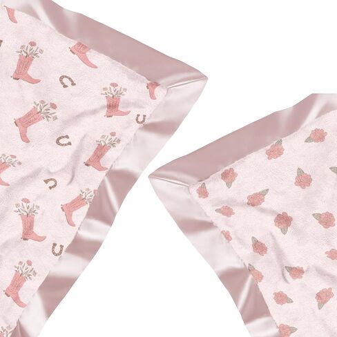 JuJuBe x Studio Oh! Baby Essentials Reversible Baby Blanket - Soft Throw for Newborns & Infants, Ideal for Tummy Time, Home, Travel & Nursery Essentials - Perfect Bloomin Boot in Kuwait