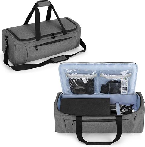 حقيبة حمل كورمو لحامل جهاز العرض، حقيبة تخزين للكمبيوتر المحمول بحامل ثلاثي القوائم تناسب حتى 23.5 بوصة (الحد الأدنى للارتفاع قابل للتعديل)، رمادي، حقيبة فقط in Kuwait