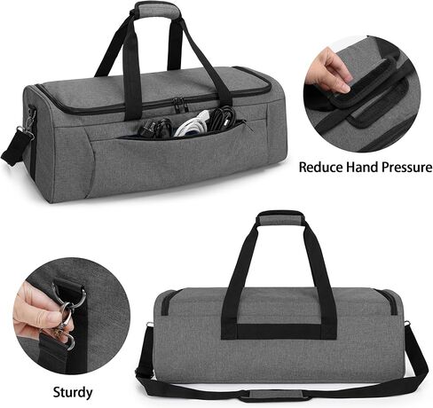 حقيبة حمل كورمو لحامل جهاز العرض، حقيبة تخزين للكمبيوتر المحمول بحامل ثلاثي القوائم تناسب حتى 23.5 بوصة (الحد الأدنى للارتفاع قابل للتعديل)، رمادي، حقيبة فقط in Kuwait