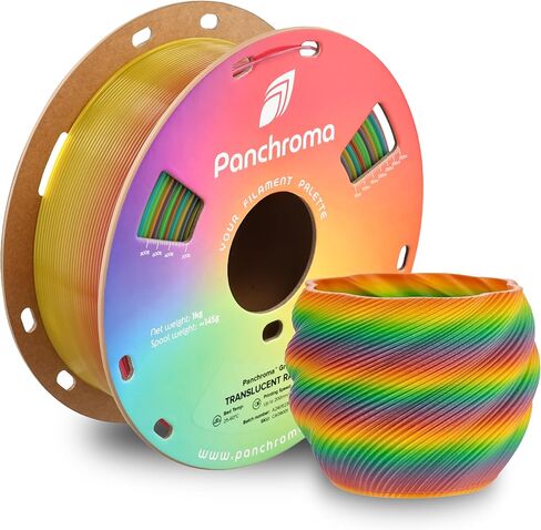 Polymaker Panchroma Translucent PLA Filament 1.75mm Yellow, 1.75 Translucent Yellow PLA 3D Printing Filament 1kg Spool - Panchroma High Translucency 1.75 PLA 3D Printer Filament in Kuwait