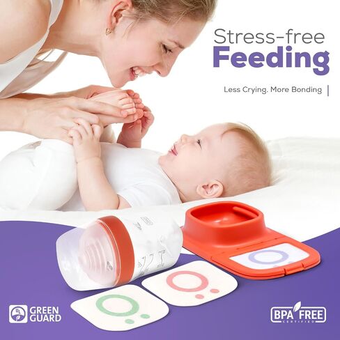 Baby Bottles(8oz&4oz) Newborn Essentials Set with Sense-Me baby System - Anti-Colic Baby Bottles 0-3 Months for Breastfeeding Babies and Feeding Supplies-Toddlers Bottles for Milk in Saudi Arabia