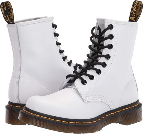 Dr. Martens Women's Lace Fashion Boot, White Softy T, 7 in Saudi Arabia
