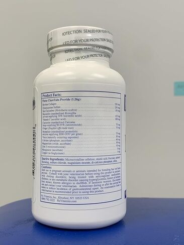 RX Vitamins NutriFlex for Cats & Dogs - Glucosamine for Dogs Hip and Joint Supplement - with Bovine Collagen and Chondroitin - Joint Pain Relief & Anti Inflammatory for Dogs - Beef Liver (90 Chews) in Saudi Arabia