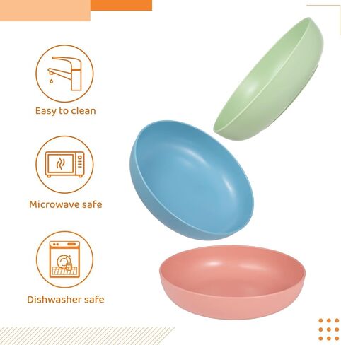 Dorakitten Cat Bowls 12 Packs, Whisker Stress Free Cat Feeding Plates, Wide & Shallow Cat Food Dish to Relieve Whisker Fatigue, for Cats, Kittens, Puppies, Dishwasher Safe in Saudi Arabia
