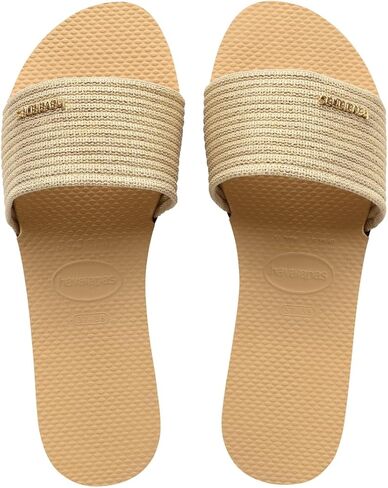 Havaianas Women's You Malta Sandal - Metallic Summer Sandals for Women - GOLDEN, 6 in Saudi Arabia