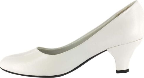 Easy Street Women's Fabulous Pump, White, 6 Wide in Saudi Arabia