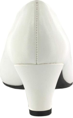 Easy Street Women's Fabulous Pump, White, 6 Wide in Saudi Arabia