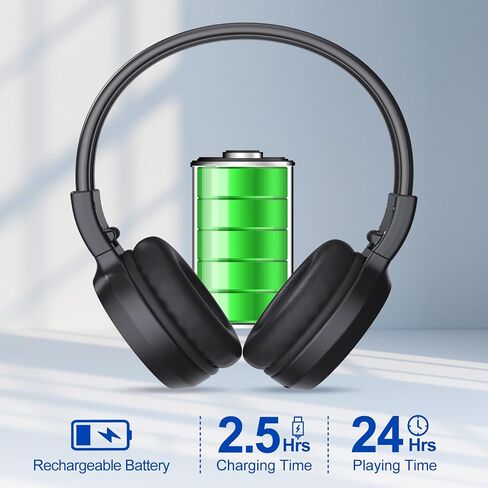 F4 Portable FM Radio Headphones with AAA Batteries Operated (Not Included) in Kuwait