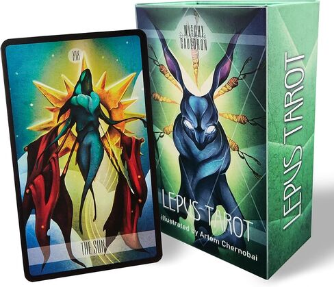Lepus Tarot، التارو الحديث، بطاقات أوراكل، الأرنب، الأرنب، المنحرف، بطاقات التارو مع كتاب دليل (الإصدار الأساسي) in Kuwait