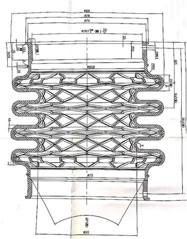 منفاخ الضاغط، أداة الدك منفاخ لـ Mikasa MT-74F MT70 MT70H MT75 MT85 MT85H MTX80 MTX90 MT65H MT75F MT84F MT84FA، 160 مم من مادة TPU، أجزاء الأدوات الصناعية المضغوطة in Kuwait