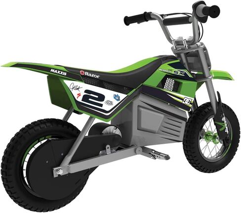 الدراجة الترابية الكهربائية Razor MX350 Dirt Rocket 24 فولت للأطفال بعمر 13 عامًا فما فوق مع محرك عزم دوران عالي وإطارات هوائية ذات مقابض، باللون الأحمر in Kuwait