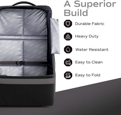 Koah Car Seat Backpack for Air Travel - Portable and Easy to Carry, Durable and waterproof design keeps your child's car seat protected (Red) in Kuwait