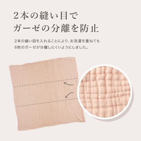 Muslin Swaddle Blanket Towel Breathable Gauze 6 Layers for Nursey Swaddling Baby Comfort Gender Neutral 41 inch Large Size Light Baby Blanket for Summer Winter All Seasons (Beige) in Saudi Arabia
