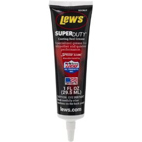 Lew's (SDCRG1) Super Duty Casting Reel Grease, 1-Ounce, Temperature Resistant Lubricant for Precision Gears in Casting Reels