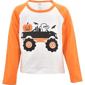 Unique Baby Boys Long Sleeve Raglan Graphic T-Shirt for Toddlers and Kids