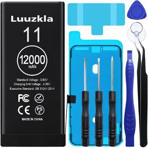 12000mAh Battery Compatible with Galaxy S10 Plus (2024 New Upgrade), Super Capacity Replacement Battery Compatible with Galaxy S10 Plus, with Full Tool Kits-0 Cycle-24 Months Service